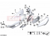 BMW Motorrad BMW 2020 K models K 1600 GTL 17 (0F02, 0F12) Upper trim section | Upper trim section