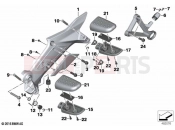 BMW Motorrad BMW 2021 K models K 1600 GTL 22 (0F31, 0F33) Footpeg plate / footpeg