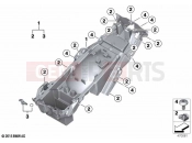 BMW Motorrad BMW 2021 K models K 1600 GTL 22 (0F31, 0F33) Rear carrier part