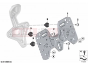 BMW Motorrad BMW 2021 K models K 1600 GTL 22 (0F31, 0F33) Licence plate adaptor | Licence plate adaptor