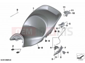 BMW Motorrad BMW 2021 K models K 1600 GTL 22 (0F31, 0F33) Seat bench 2 | Seat bench 2