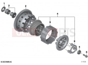 BMW Motorrad BMW 2021 K models K 1600 GTL 22 (0F31, 0F33) Clutch - single parts 2
