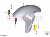 BMW Motorrad BMW 2022 M models M 1000 RR (0E71,0E73) Front-wheel cover