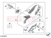 BMW Motorrad BMW 2022 M models M 1000 RR (0E71,0E73) Footrest system, right