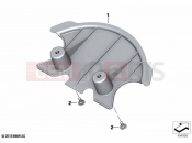 BMW Motorrad BMW 2022 M models M 1000 RR (0E71,0E73) Fork bridge cover 2
