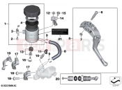 BMW Motorrad BMW 2022 M models M 1000 RR (0E71,0E73) Single parts, handbrake lever 2 2