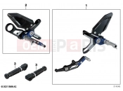 BMW Motorrad BMW 2022 M models M 1000 RR (0E71,0E73) Footpeg system 2