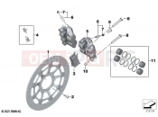 BMW Motorrad BMW 2022 M models M 1000 RR (0E71,0E73) Front wheel brake 2