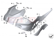 BMW Motorrad BMW 2021 M models M 1000 RR (0E71,0E73) Panel, fuel tank