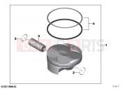 BMW Motorrad BMW 2021 M models M 1000 RR (0E71,0E73) Piston with rings and pin