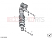 BMW Motorrad BMW 2021 M models M 1000 RR (0E71,0E73) Spring strut, rear