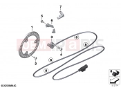 BMW Motorrad BMW 2021 M models M 1000 RR (0E71,0E73) Speed sensor, front