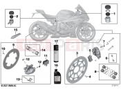 BMW Motorrad BMW 2021 M models M 1000 RR (0E71,0E73) Service, brakes 2