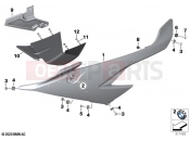 BMW Motorrad BMW 2021 M models M 1000 RR (0E71,0E73) Side trim panel 2