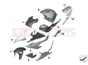 BMW Motorrad BMW 2021 M models M 1000 RR (0E71,0E73) Painted Parts 2