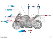 BMW Motorrad BMW 2021 M models M 1000 RR (0E71,0E73) Stick-on label 2