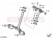 BMW Motorrad BMW 2021 M models M 1000 RR (0E71,0E73) Fork bridge, bottom / top 2