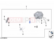 BMW Motorrad BMW 2021 M models M 1000 RR (0E71,0E73) M Race Cover Kit 2