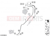 BMW Motorrad BMW 2021 M models M 1000 RR (0E71,0E73) Brake lines, front 2 | Brake lines, front 2