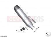 BMW Motorrad BMW 2021 M models M 1000 RR (0E71,0E73) Sport silencer 2
