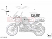 BMW Motorrad BMW 2020 R models R 1250 GS 19 (0J90) Stick-on label | Stick-on label