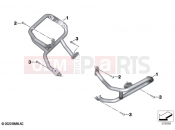 BMW Motorrad BMW 2022 R models R 1250 GS 21 (0M00) Engine protection bar | Engine protection bar