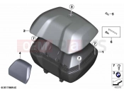 BMW Motorrad BMW 2023 R models R 1250 GS 21 (0M00) Topcase 49l | Topcase 49l