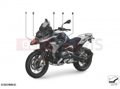 BMW Motorrad BMW 2020 R models R 1250 GS 21 (0M01, 0M03) Stick-on label 2 | Stick-on label 2