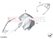 BMW Motorrad BMW 2020 R models R 1250 GS 21 (0M01, 0M03) Painted parts YNB5 light-white solid | Painted parts YNB5 light-white solid