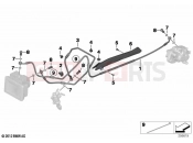 BMW Motorrad BMW 2020 R models R 1250 GS 21 (0M01, 0M03) Brake pipe rear | Brake pipe rear