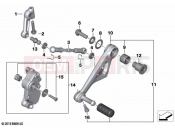 BMW Motorrad BMW 2020 R models R 1250 GS Adv. 19 (0J50) Outer gearshift parts | Outer gearshift parts