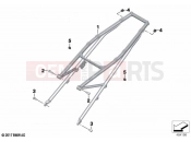 BMW Motorrad BMW 2020 R models R 1250 GS Adv. 19 (0J50) Rear frame | Rear frame