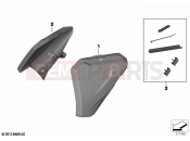 BMW Motorrad BMW 2020 R models R 1250 GS Adv. 19 (0J50) Additional splash guard, rear frame | Additional splash guard, rear frame