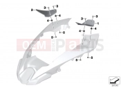BMW Motorrad BMW 2020 R models R 1250 GS Adv. 19 (0J50) Slipstream deflector | Slipstream deflector