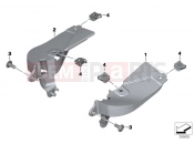 BMW Motorrad BMW 2020 R models R 1250 GS Adv. 19 (0J50) Holder, wind deflector | Holder, wind deflector