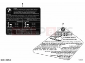 BMW Motorrad BMW 2020 R models R 1250 GS Adv. 19 (0J50) Label 