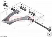BMW Motorrad BMW 2020 R models R 1250 GS Adv. 19 (0J50) Trailing arm | Trailing arm