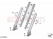 BMW Motorrad BMW 2020 R models R 1250 GS Adv. 19 (0J50) Fork slider | Fork slider
