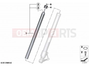 BMW Motorrad BMW 2020 R models R 1250 GS Adv. 19 (0J50) Stanchion | Stanchion