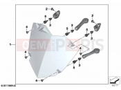 BMW Motorrad BMW 2020 R models R 1250 GS Adv. 19 (0J50) Set, headlight guard | Set, headlight guard