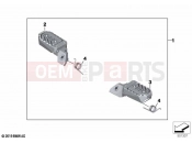 BMW Motorrad BMW 2020 R models R 1250 GS Adv. 19 (0J50) Footrest adjustable | Footrest adjustable