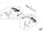 BMW Motorrad BMW 2020 R models R 1250 GS Adv. 19 (0J50) Turn indicators, front | Turn indicators, front