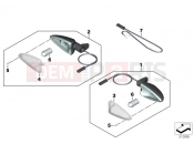 BMW Motorrad BMW 2020 R models R 1250 GS Adv. 19 (0J50) Turn indicators, rear | Turn indicators, rear