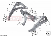 BMW Motorrad BMW 2023 R models R 1250 GS Adv. 21 (0M10) Front panel carrier | Front panel carrier