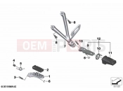 BMW Motorrad BMW 2023 R models R 1250 GS Adv. 21 (0M10) Footrest system, left | Footrest system, left
