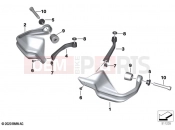 BMW Motorrad BMW 2023 R models R 1250 GS Adv. 21 (0M10) Hand protector 2 | Hand protector 2