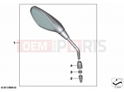 BMW Motorrad BMW 2023 R models R 1250 GS Adv. 21 (0M10) Mirror | Mirror
