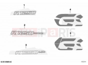 BMW Motorrad BMW 2023 R models R 1250 GS Adv. 21 (0M10) Stick-on label | Stick-on label
