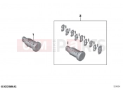 BMW Motorrad BMW 2023 R models R 1250 GS Adv. 21 (0M10) Lock cylinder | Lock cylinder