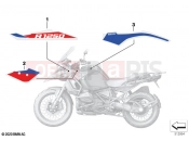 BMW Motorrad BMW 2023 R models R 1250 GS Adv. 21 (0M10) Stick-on label 3 | Stick-on label 3